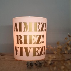 Photophore Aimez, Vivez, Riez