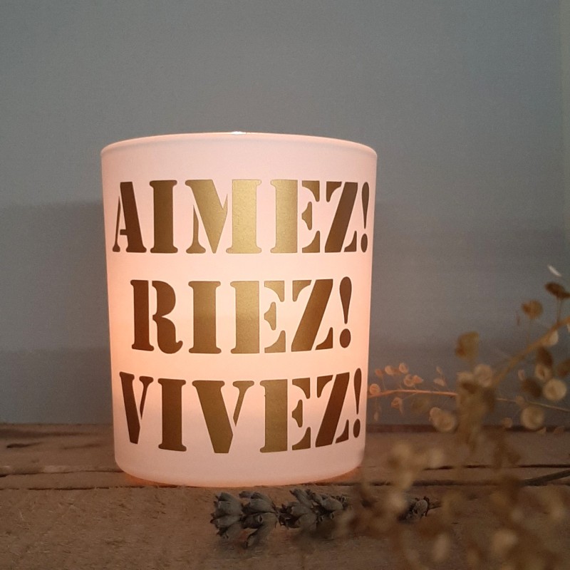 Photophore Aimez, Vivez, Riez