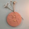 médaillon ange terracotta