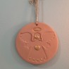 Médaillon ange terracotta